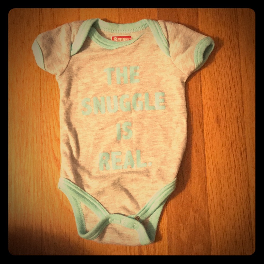 The snuggle is real onesie